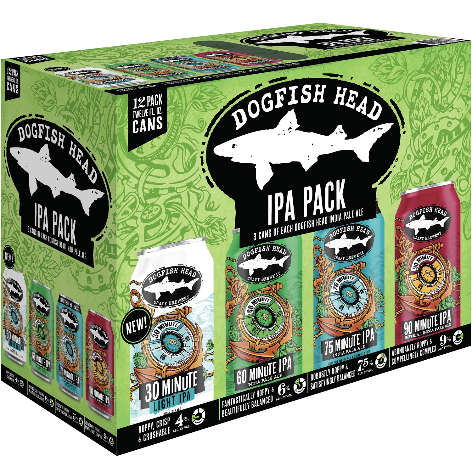 Dogfish Head All IPA Variety Pack, Cans