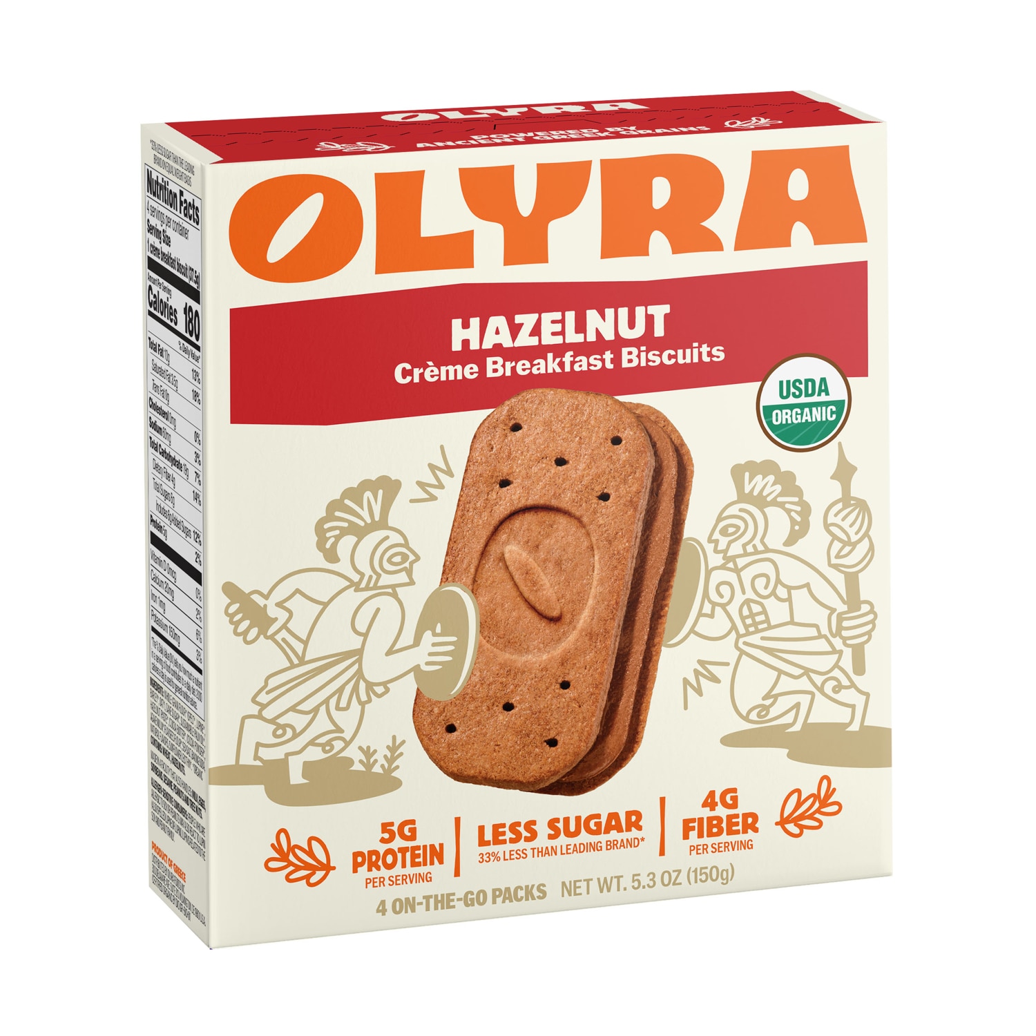OLYRA Breakfast Biscuits, Hazelnut Cocoa, image 1 of 2 slides