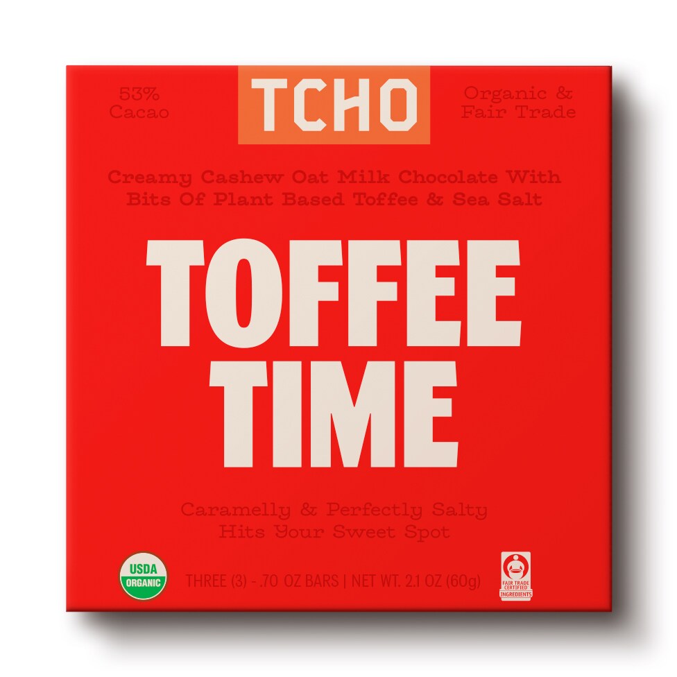 TCHO Oat Milk Chocolate, Toffee Time