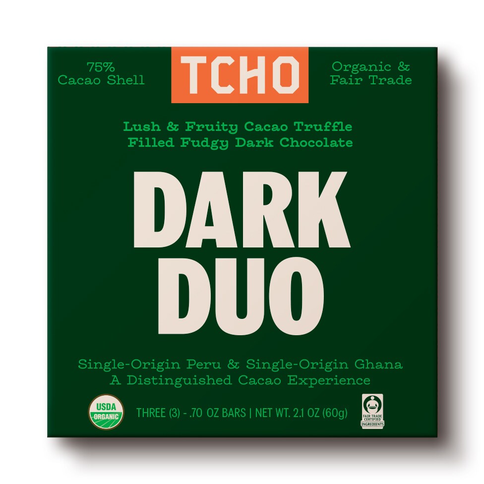 TCHO Dark Chocolate, Dark Duo