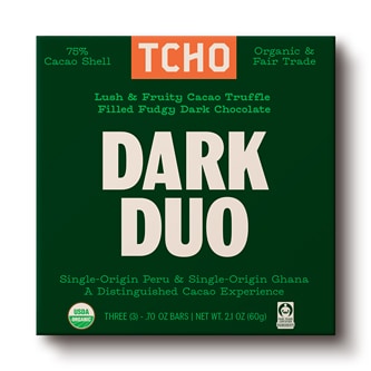 TCHO Dark Chocolate, Dark Duo
