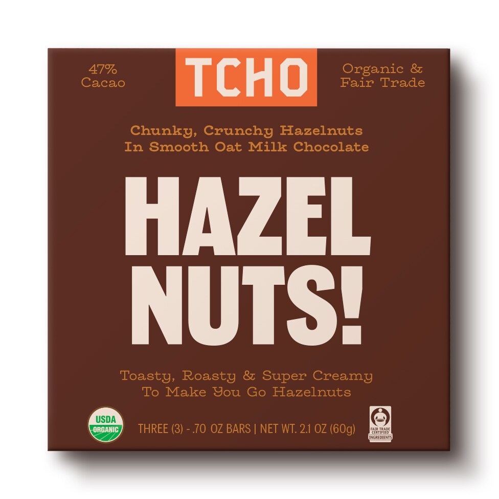 TCHO  Oat Milk Chocolate, Hazel Nuts!
