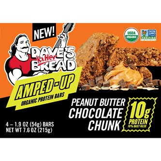 Dave's Killer Bread Amped Up Organic Protein Bar, Peanut Butter Chocolate Chunk