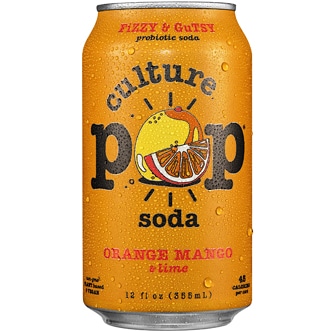 Culture Pop Probiotic Soda, Orange, Mango & Lime, Cans