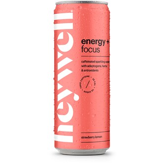 Heywell Sparkling Water, Strawberry Lemon, Can