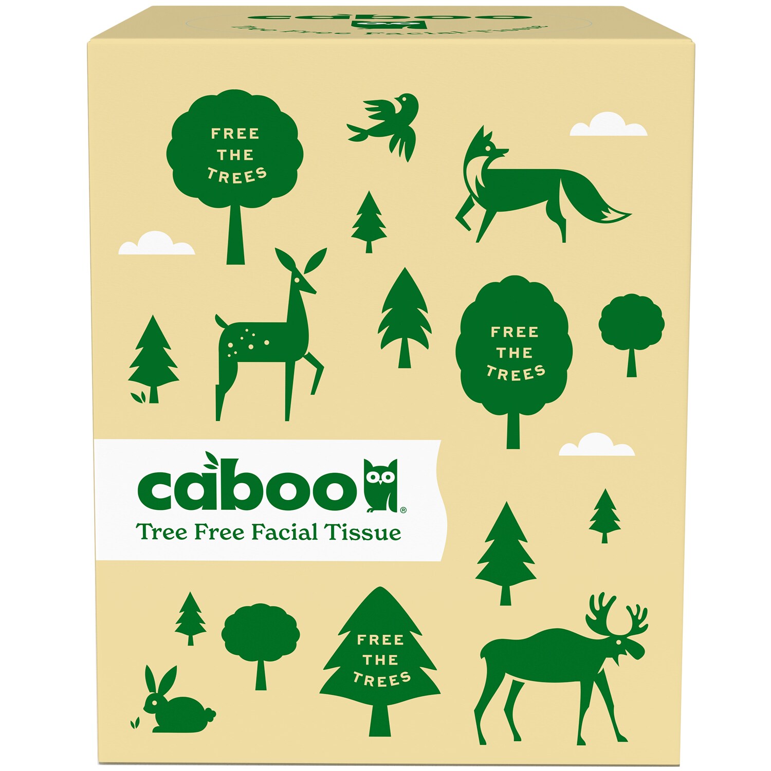 Caboo Sustainable Bamboo Cube Facial Tissue
