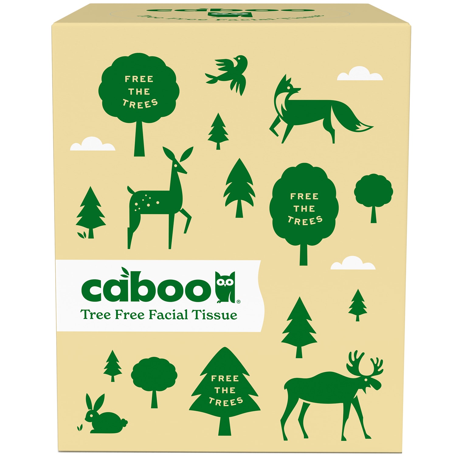 Caboo Sustainable Bamboo Cube Facial Tissue