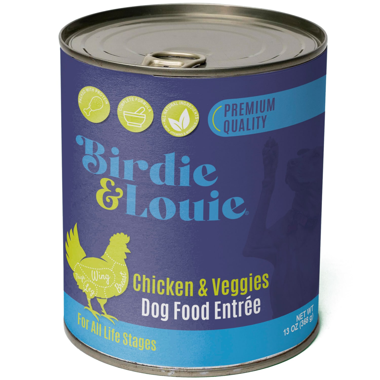 Birdie & Louie Wet Dog Food, Chicken & Veggie