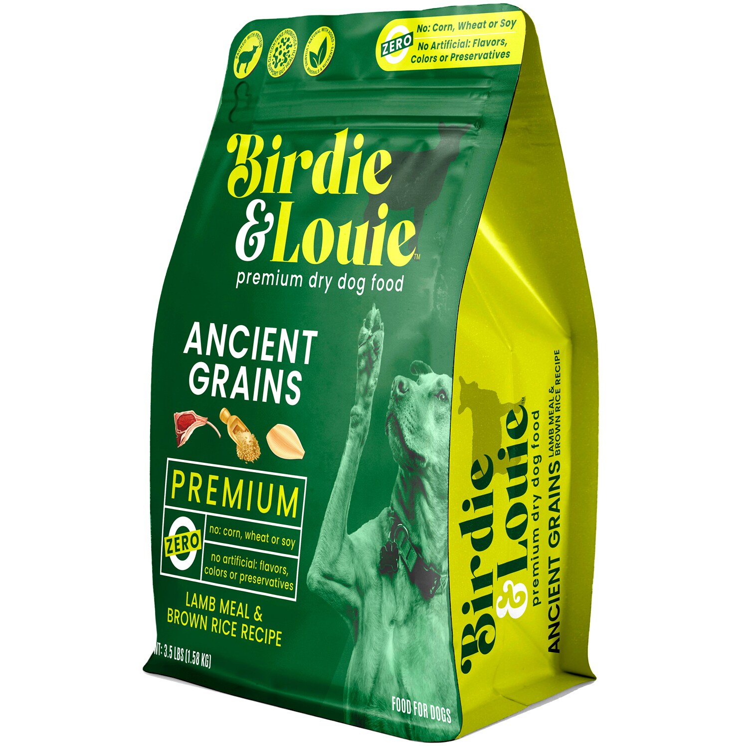 Birdie & Louie Ancient Grains Dry Dog Food, Lamb & Rice