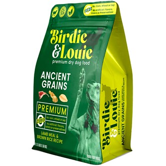 Birdie & Louie Ancient Grains Dry Dog Food, Lamb & Rice