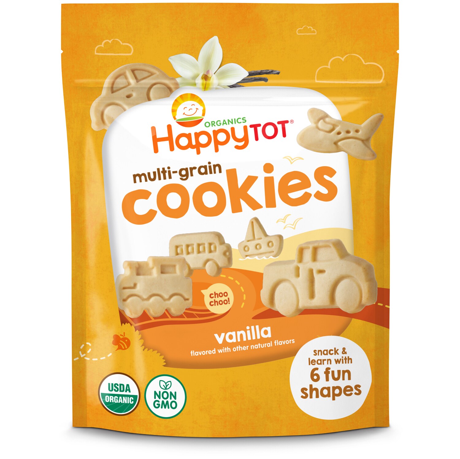 Happy Family Happy Tot Multi-Grain Cookies, Vanilla