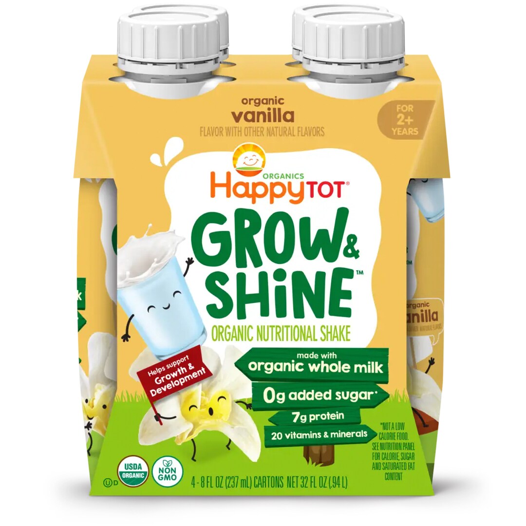 Happy Tot Grow & Shine Nutritional Shake, Vanilla 