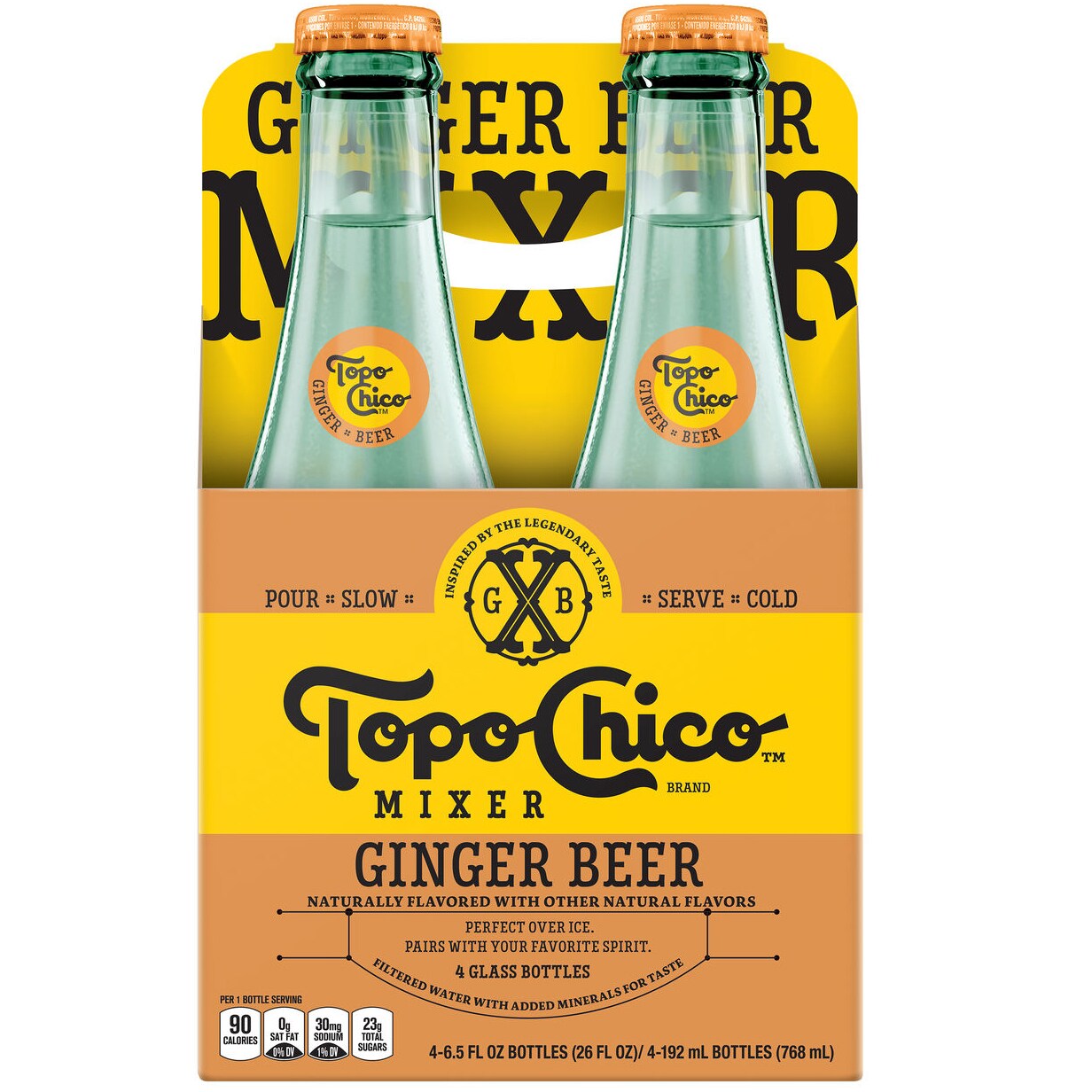 Topo Chico Ginger Beer, Glass Bottles