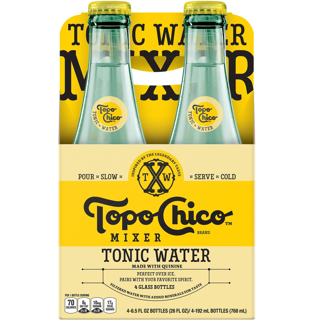 Topo Chico, Tonic Water, Glass Bottles