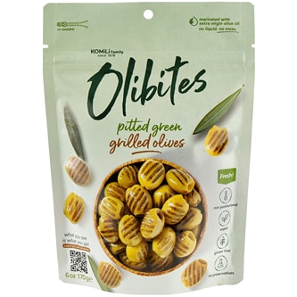Komili Olibites Pitted Grilled Green Olives