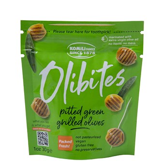 Komili Olibites Pitted Grilled Green Olives