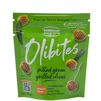 Komili Olibites Pitted Grilled Green Olives