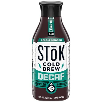 SToK Cold Brew, Unsweetened Decaf, Bottle