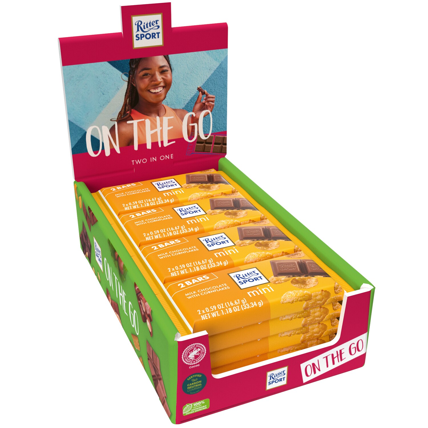 Ritter Sport Mini, Milk Chocolate with Corn Flakes