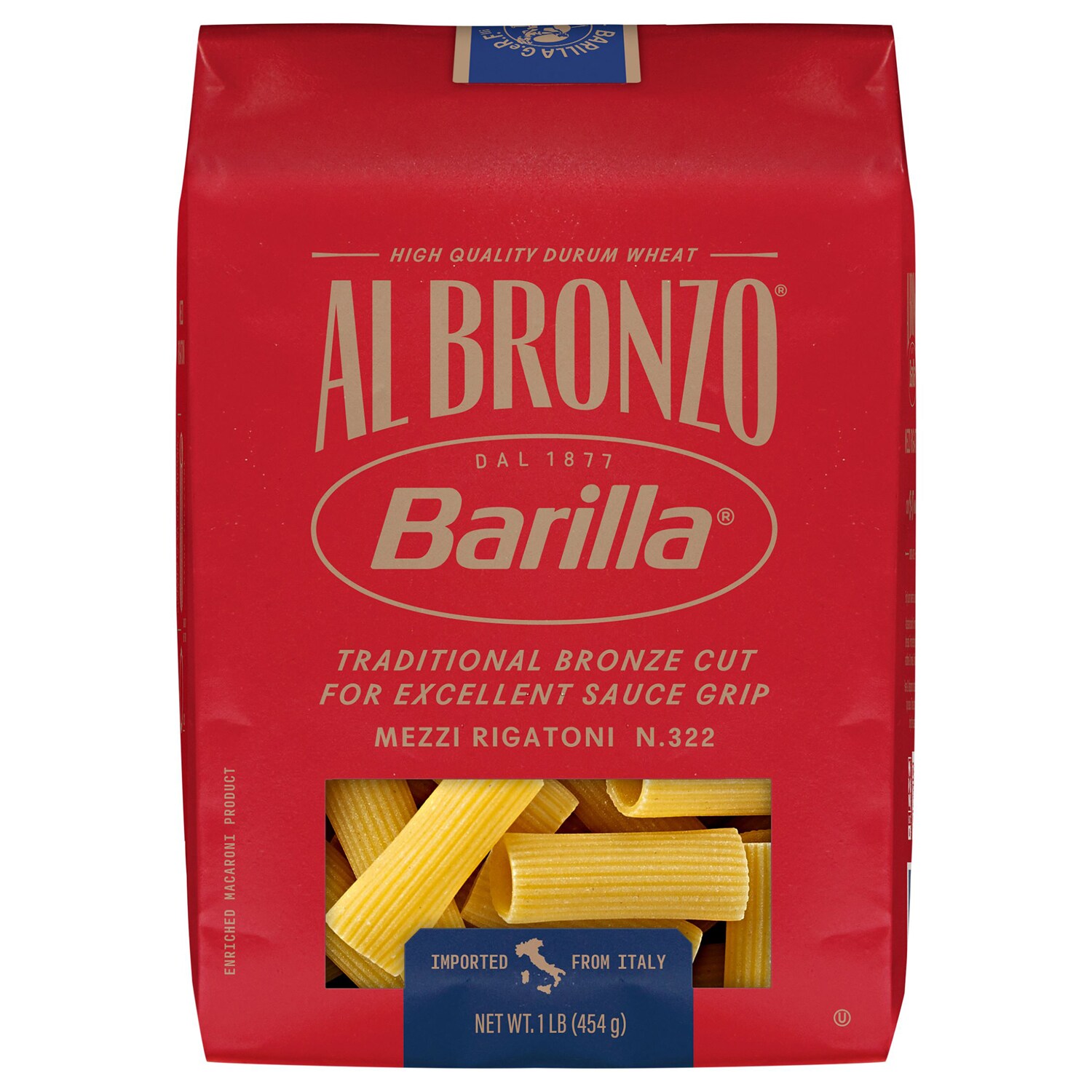 Barilla Al Bronzo Mezzi Rigatoni
