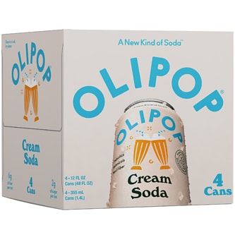 Olipop Cream Soda, Cans