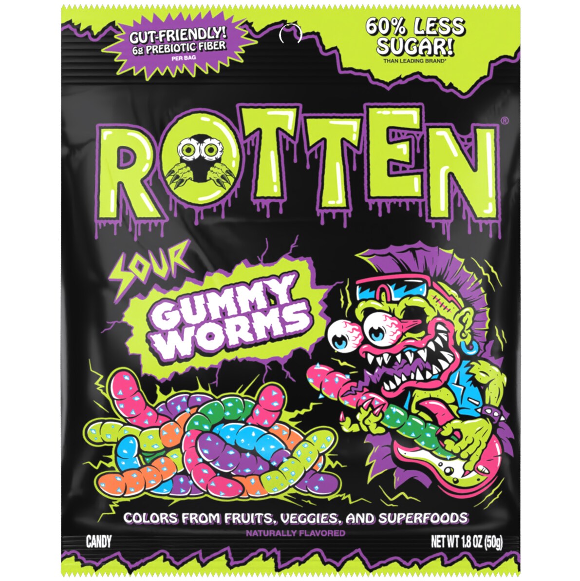 Rotten Sour Gummy Worms
