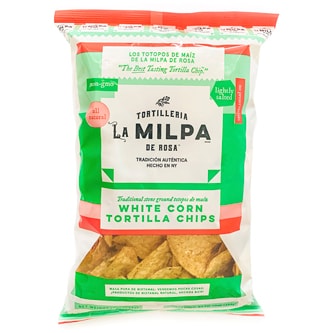 La Milpa De Rosa White Corn Nixtamal Tortilla Chips