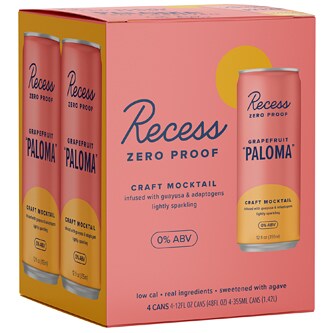 Recess Non-Alcoholic Grapefruit Paloma, Cans