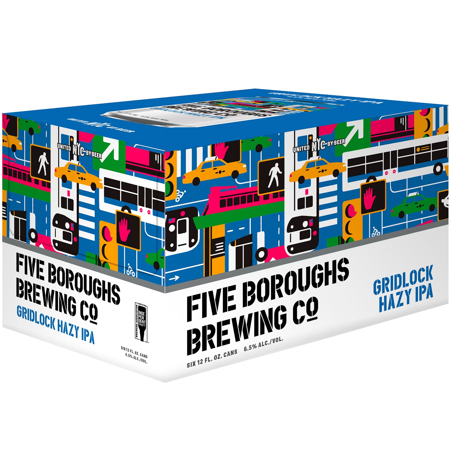 Five Boroughs Gridlock Hazy IPA, Cans