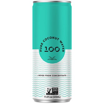 100 Coconuts Pure Coconut Water, Can