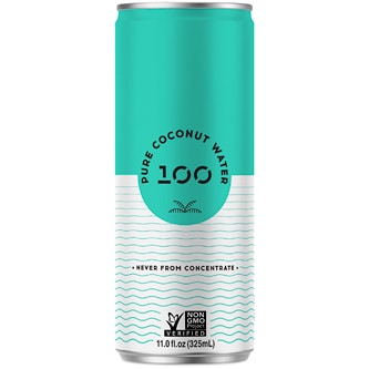 100 Coconuts Pure Coconut Water, Can