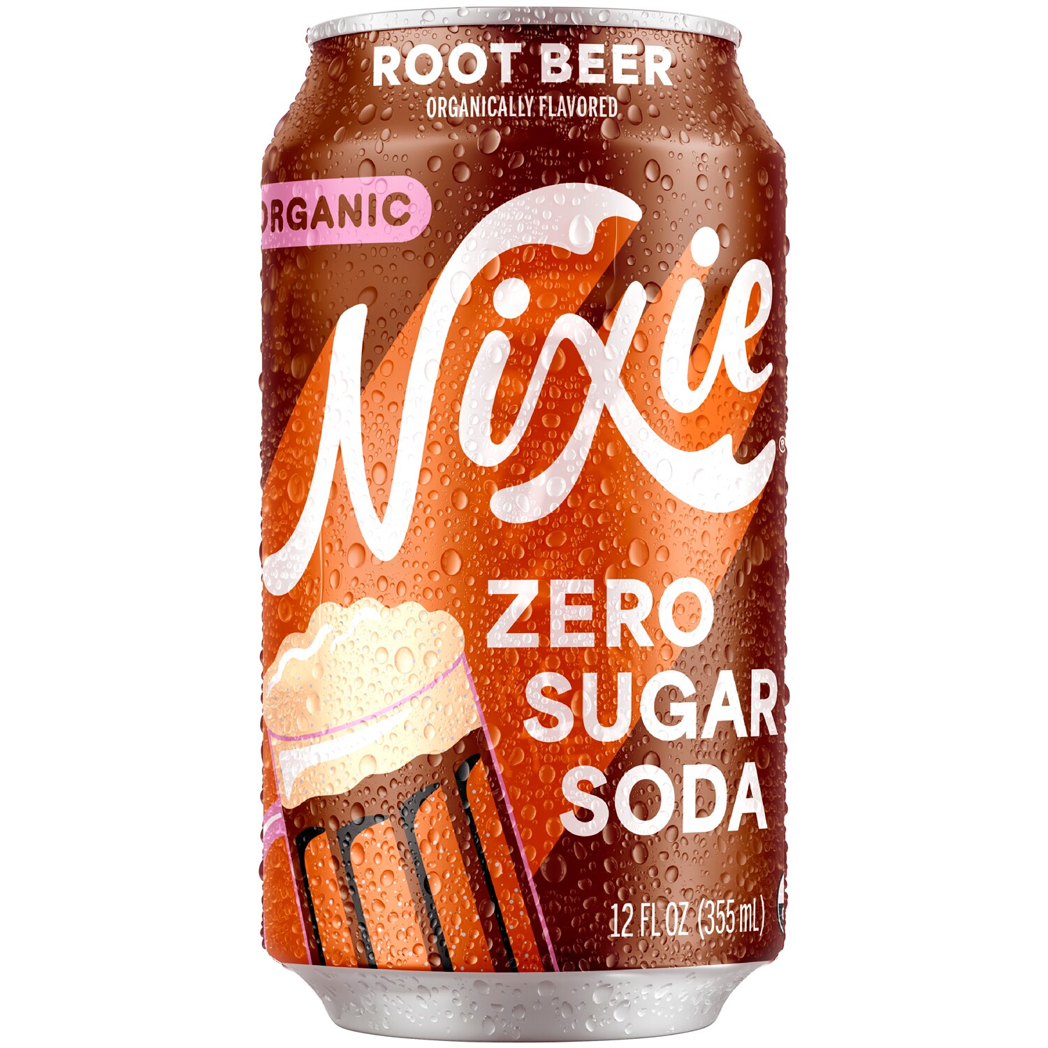 Nixie Organic Zero Sugar, Root Beer, Can