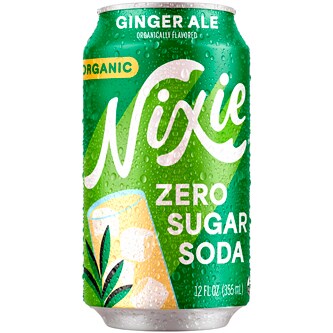Nixie Organic Zero Sugar, Ginger Ale, Can