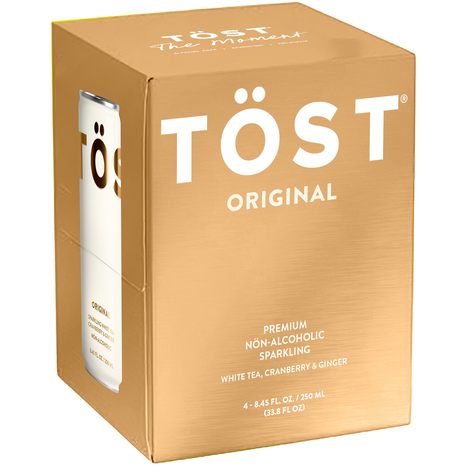 TÖST Non-Alcoholic Sparkling White Tea, Cranberry & Ginger, Cans