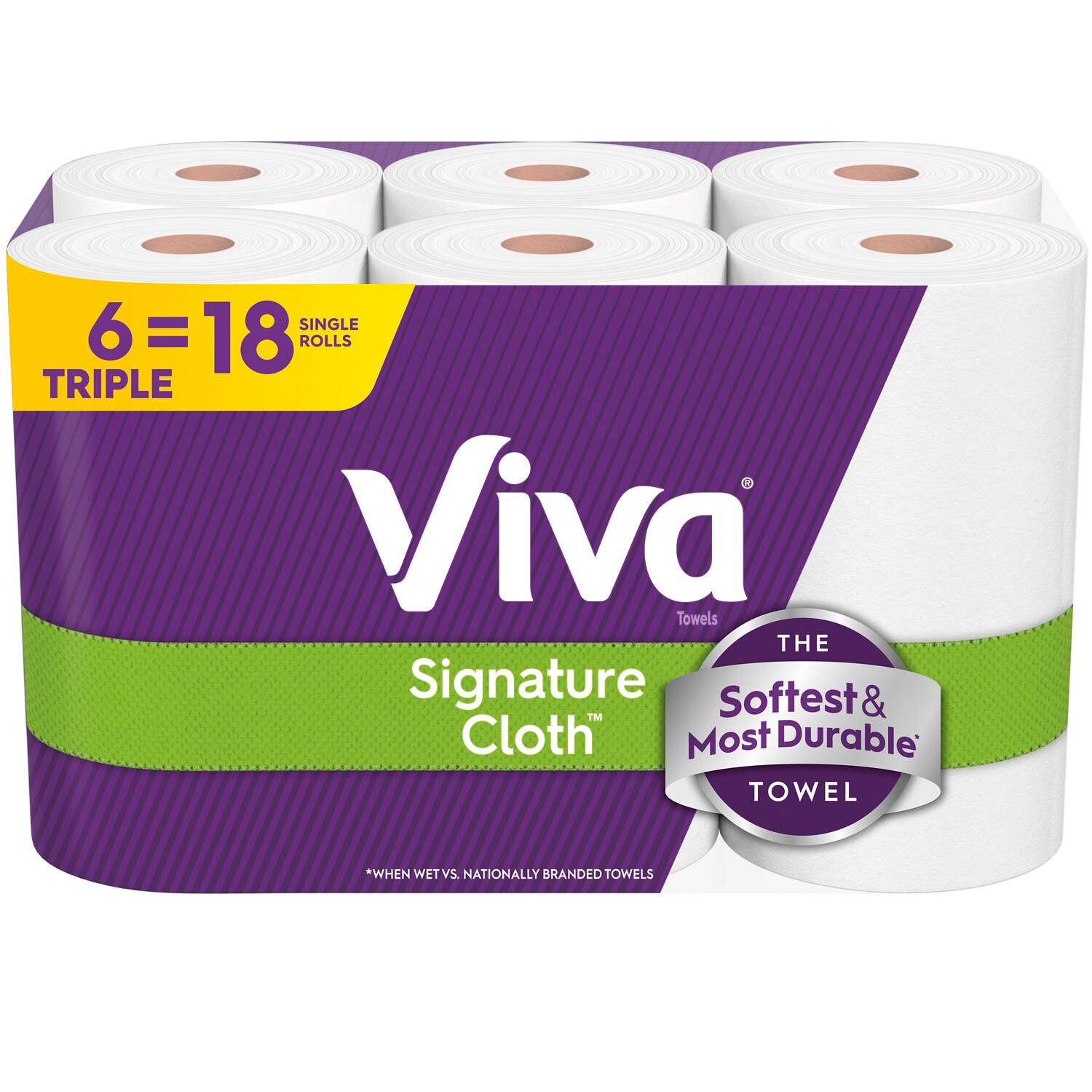 Viva Signature Cloth Paper Towels Triple Rolls, Choose-A-Sheet