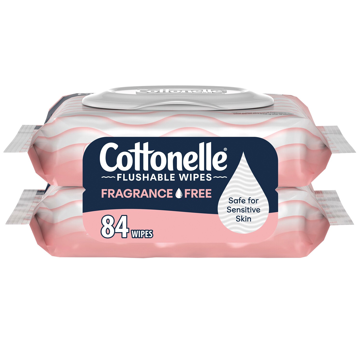 Cottonelle Flushable Wipes, Fragrance Free