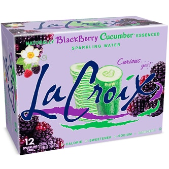 LaCroix Sparkling Water, Blackberry Cucumber, Cans