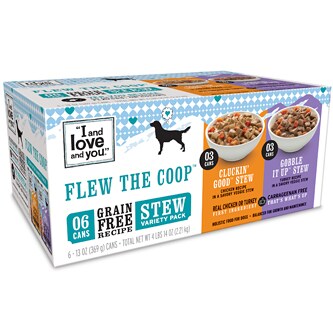 I & Love & You Dog Food, Flew the Coop Stew Variety Pack