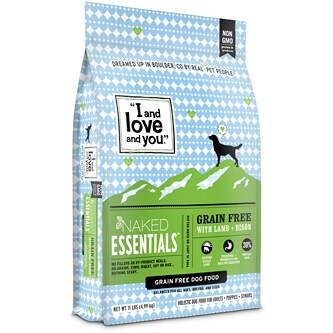 I & Love & You Dog Food, Naked Essentials, Lamb + Bison