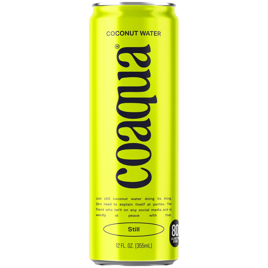 CoAqua Coconut Water, Still, Can