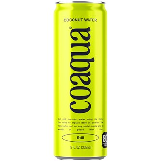 CoAqua Coconut Water, Still, Can