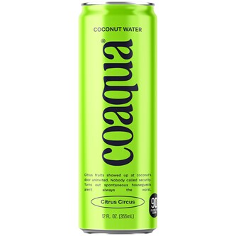 CoAqua Coconut Water, Citrus Circus, Can