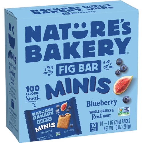 Nature's Bakery Fig Mini Bars, Blueberry