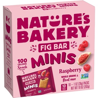 Nature's Bakery Fig Mini Bars, Raspberry