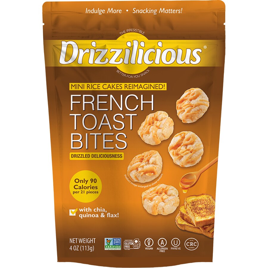 Drizzilicious Mini Rice Cakes Reimagined, French Toast Bites