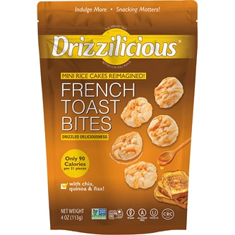 Drizzilicious Mini Rice Cakes Reimagined, French Toast Bites