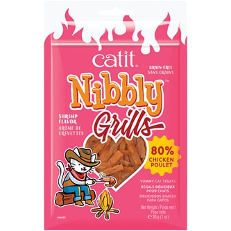 Catit Nibbly Grills Cat Treat, Chicken & Shrimps