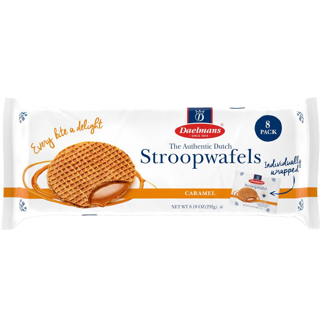 Daelmans Stroopwafels Snack Pack, Caramel 