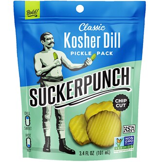 SuckerPunch Pickle Chips, Classic Kosher Dill
