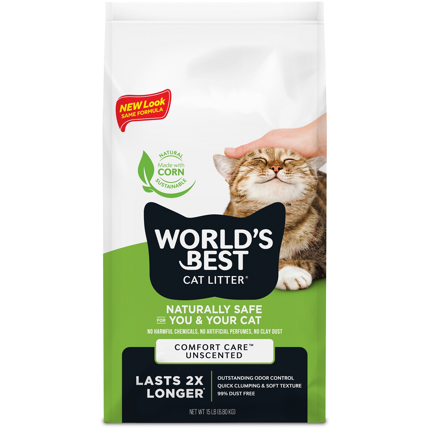 World's Best Cat Litter Clumping Formula Comfort Care, Unscented